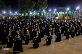 آئین شام غریبان امام رضا(ع) در حرم مطهر شاهچراغ(ع)