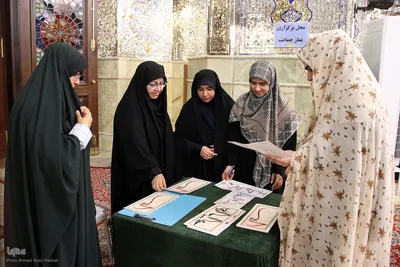 مراسم جزء خوانی قرآن کریم در حرم شاهچراغ(ع)