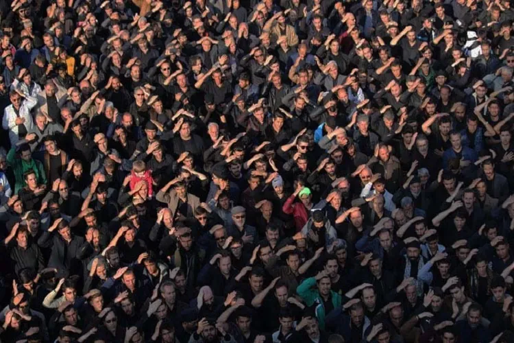 برگزاری تجمع «لبیک یا حسین» در آستانه اشرفیه