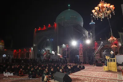 مراسم عزاداری شب شهادت امام رضا(ع) در حرم مطهر رضوی