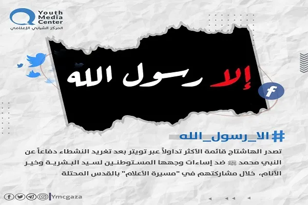 هشتگ «الا رسول الله» فلسطینی‌ها در صدر توییتر