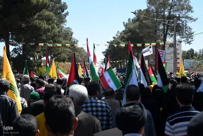 خروش مردم خراسان جنوبی در راهپیمایی روز قدس