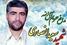 مراسم گرامیداشت شهید مدافع حرم، سعید انصاری برگزار می‌شود