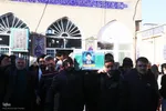 وداع اهالی مسجد الزهراء(س) شیراز با طلبه شهید امنیت
