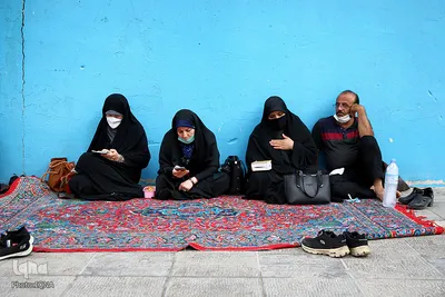مراسم دعای عرفه در گلستان شهدای اصفهان
