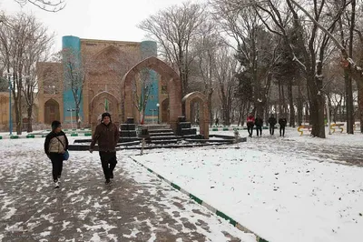 بارش برف در اهر