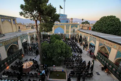 عزاداری سومین روز از شهادت سید و سالار شهیدان و یاران با وفایش در شیراز‎
