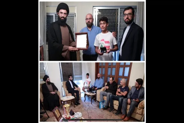 تقدیر رایزن فرهنگی ایران در بیروت از ورزشکار ضد صهیونیست لبنان