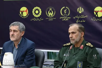 مراسم افتتاح ۵۱۰۰ فرصت شغلی با حضور رییس سازمان بسیج سازندگی کشور در فارس