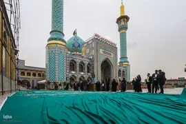 رونمایی از بزرگترین کتیبه دست‌نویس کشور در امام زاده صالح