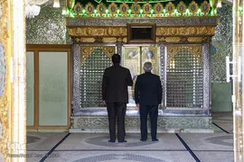 آیین تعویض پرچم آستان مقدس حضرت سیدعلاءالدین حسین(ع)‎‎