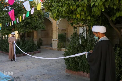 آیین عمامه گذاری طلاب حوزه علمیه منصوریه شیراز