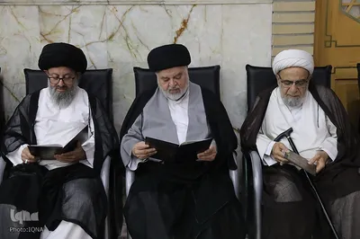 مجلس ترحیم آیت الله فیاض و گرامیداشت شهدای جنگ ۱۲ روزه در حرم بانوی کرامت