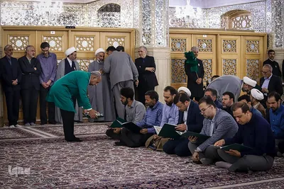 مراسم بزرگداشت حکیم معاصر محمدحسین حشمت‌پور در حرم مطهر رضوی
