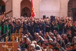 آیین عزاداری ۱۳ محرم در مسجد ملااسماعیل یزد‎