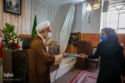 مراسم تجلیل از خبرنگاران توسط حوزه علمیه منصوریه