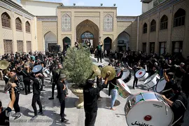 مراسم عزاداری عاشورای حسینی در حرم مطهر حضرت عبدالعظیم حسنی (ع)