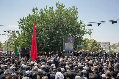 مراسم عزاداری تاسوعای حسینی در شهرستان قزوین