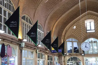 سیاه پوش شدن بازار تبریز
