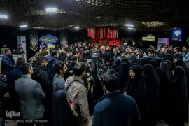وداع با پیکر مطهر شهید مدافع امنیت طلبه بسیجی حسن مختار‌زاده