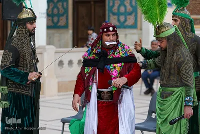 مراسم آیینی تعزیه در حرم شاهچراغ (ع)