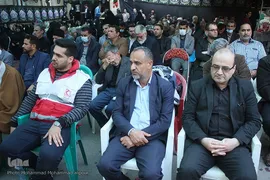 سوگواری ایام فاطمیه در جوار شهدای گمنام در اهواز