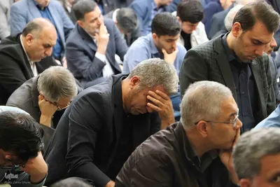 عزاداری دانشگاهیان دانشگاه‌ تبریز در سوگ شهادت رئیس جمهور و هیئت همراه ایشان‎