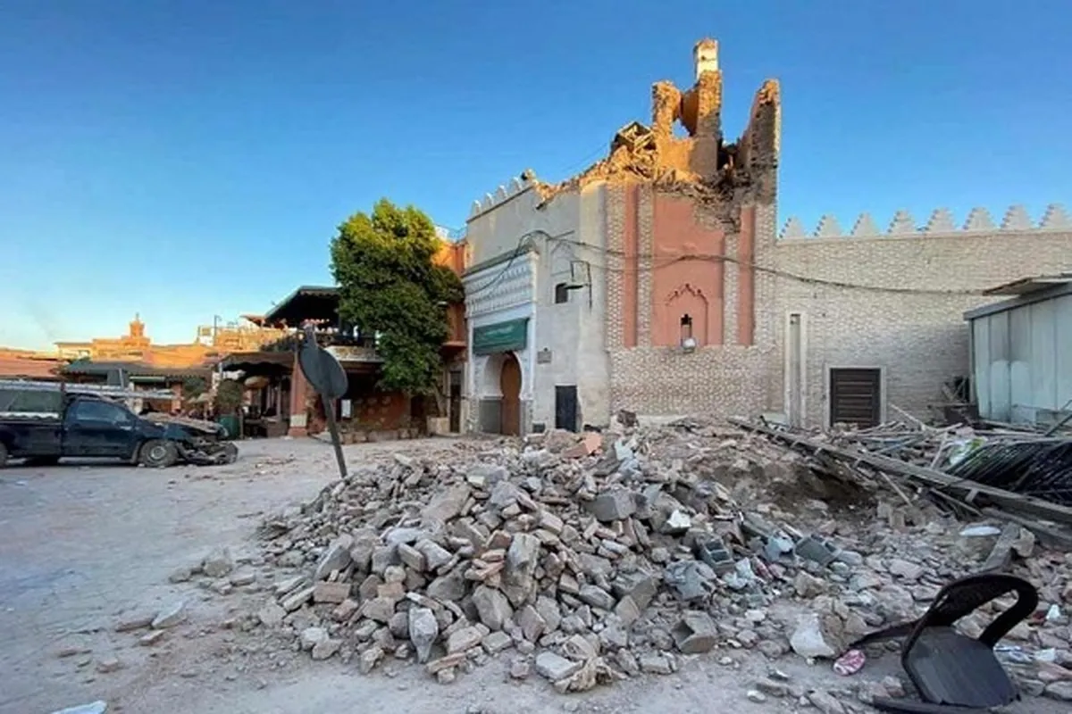 Masjid Marrakesh Maroko Terbakar Setelah Gempa