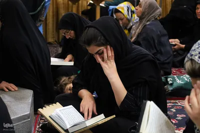 مراسم دعای عرفه در مسجد بزرگ خوزان خمینی‌شهر