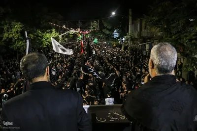 دسته عزاداری هیئت فاطمیون زنجان در شب عاشورا