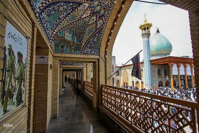لحظه تحویل سال ۱۴۰۴ در حرم حضرت شاهچراغ (ع)