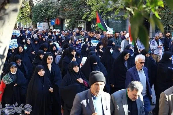 راهپیمایی ضد صهیونیستی نماز گزران ساروی با عنوان «جمعه‌های خشم» در ساری