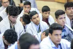 دیدار دانش‌آموزان بسیجی با نماینده ولی‎فقیه در خراسان جنوبی