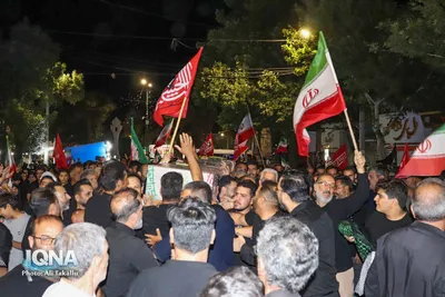 وداع ملایری‌ها با شهید علیرضا فتحی