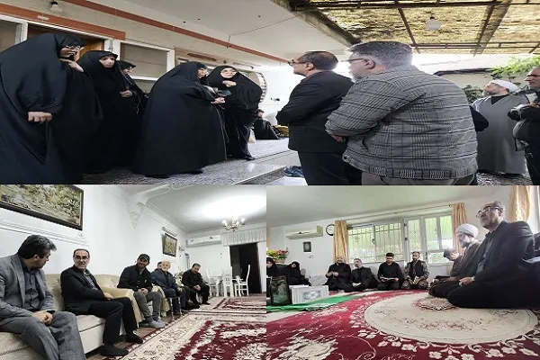 دیدار مدیرکل بنیاد شهید مازندران با خانوادهای شهدای حملات صهیونی ـ آمریکایی