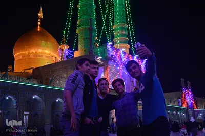 حرم کریمه اهل بیت(س) در شب میلاد جواد الائمه(ع)
