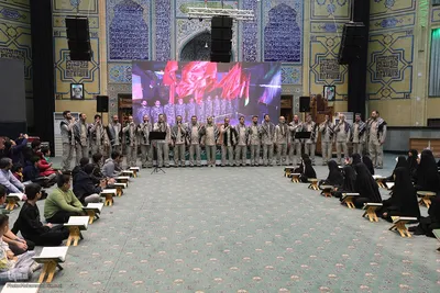 همزمان با پنجمین سالروز شهادت سردار شهید حاج قاسم سلیمانی، محفل انس با قرآن کریم با عنوان «سرباز قرآن» در حسینیه حضرت فاطمه‌الزهرا(س) پادگان ولیعصر(عج) برگزار شد.