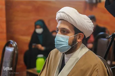 نشست خبری حجت‌الاسلام والمسلمین حدائق مدیر حوزه علمیه منصوریه با خبرنگاران‎ - شیراز
