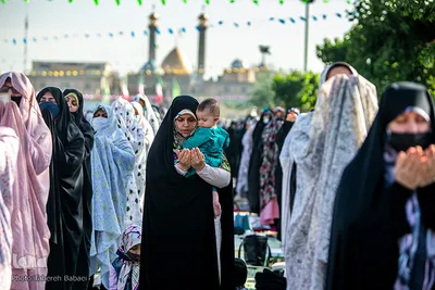 نماز روز عید سعید فطر در جوار حرم حضرت عبدالعظیم حسنی(ع)