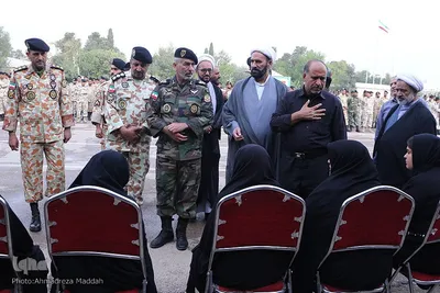 مراسم وداع با پیکر مطهر سروان شهید«رضا کریمی» در تیپ ۵۵ هوابرد شیراز