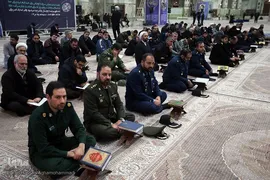 مراسم تجدید میثاق جامعه قرآنی کشور با آرمان‌های معمار کبیر انقلاب اسلامی، امام خمینی(ره) در حرم مطهر امام راحل