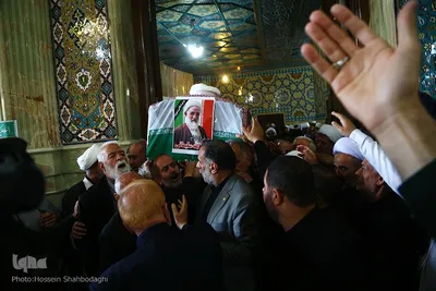 مراسم تشییع پیکر شهید آیت‌الله سلیمانی در شهر مقدس قم