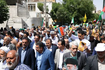 راهپیمایی مردم اصفهان در محکومیت جنایات رژیم صهیونیستی
