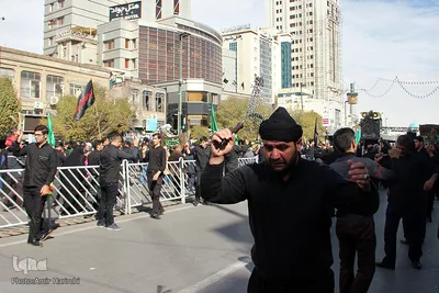مراسم عزاداری ایام آخر ماه صفر در جوار حرم مطهر رضوی