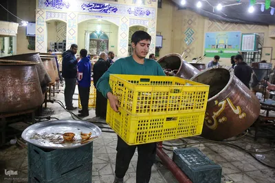 پخت سمنو در شیراز‎