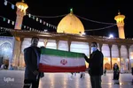 نورافشانی آسمان حرم شاهچراغ(ع)