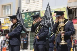 عزاداری خادمان حضرت معصومه در روز شهادت امام جواد(ع)