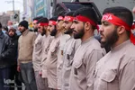 تشییع دو شهید گمنام دفاع مقدس بر شانه‌های مردم شهیدپرور ملایر