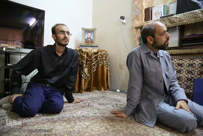 دیدار با خانواده شهید قرآنی مدافع حرم مهدی عزیزی