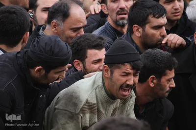 تشییع پیکر جنازه جانباختان حادثه قطار تبریز